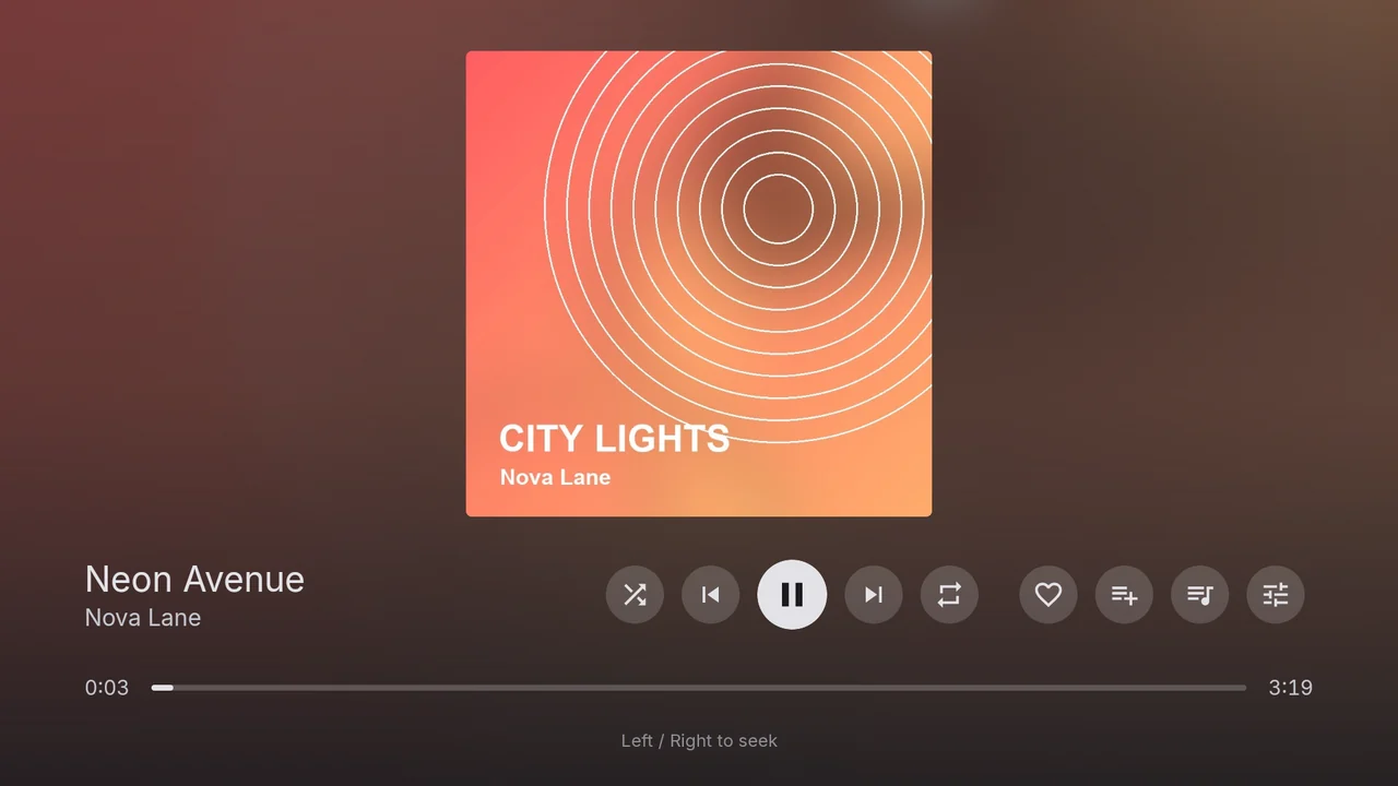 Now Playing on Android TV
